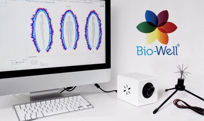 bio-well GDV kamera in prikaz posnetkov na zaslonu